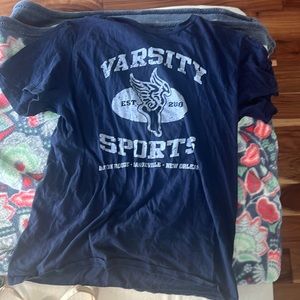 Varsity sports navy top